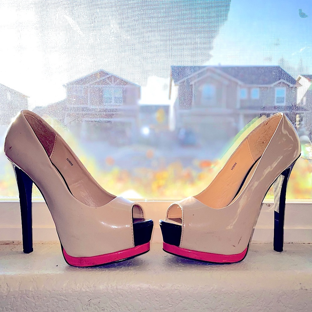 Charlotte Russe size 7 platform heels.